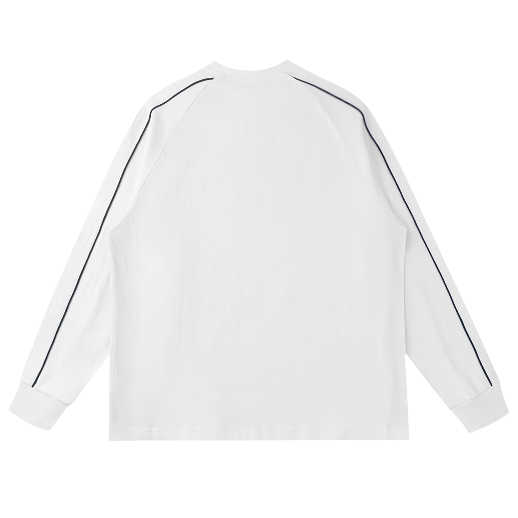 Contrast Panel Raglan Sweatshirt - Front Logo