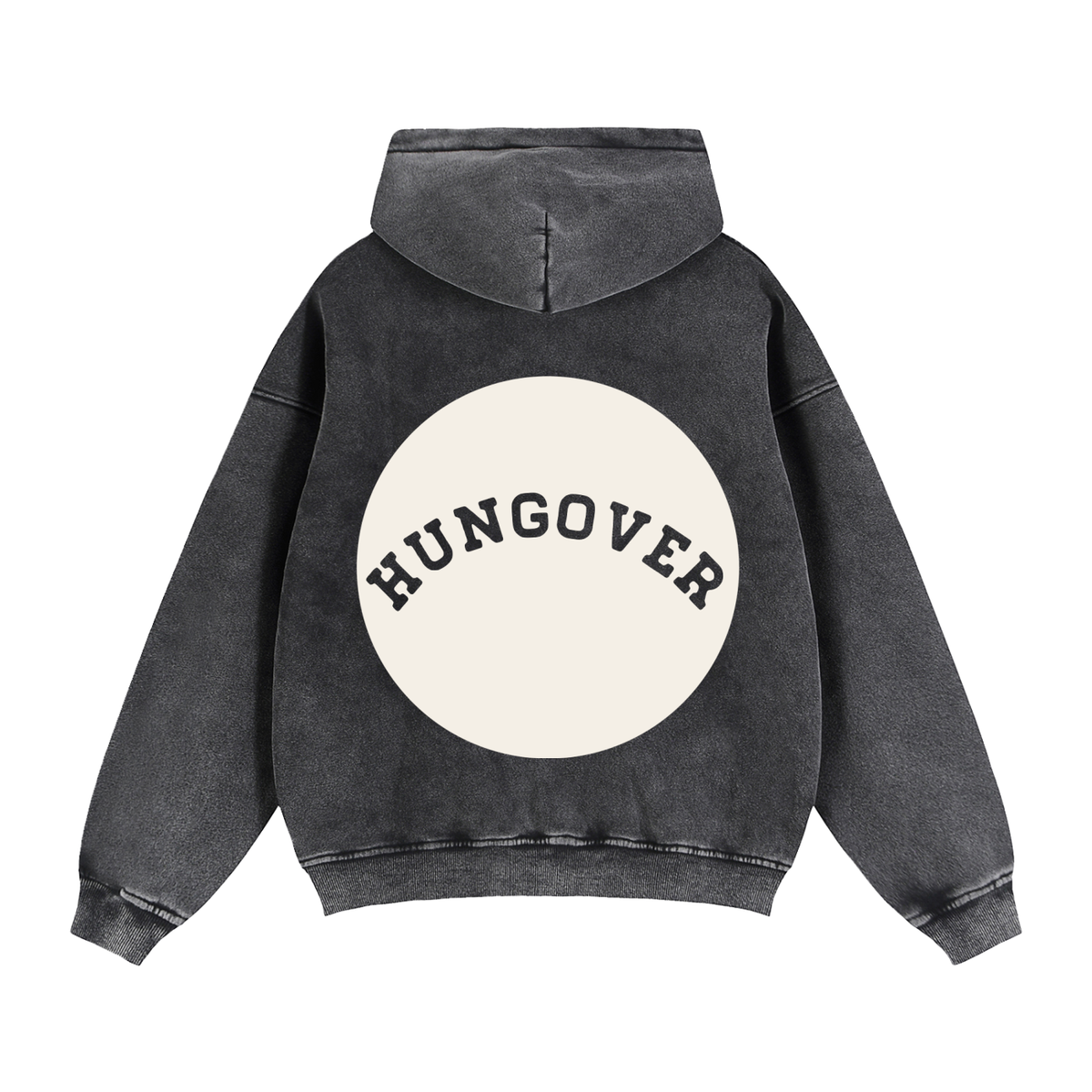 Zip-Through Boxy Fleece Hoodie - Back Logo