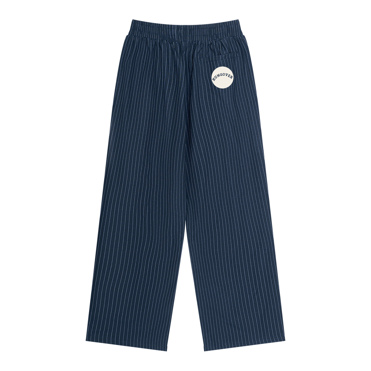 Unisex Striped Pleated Pants