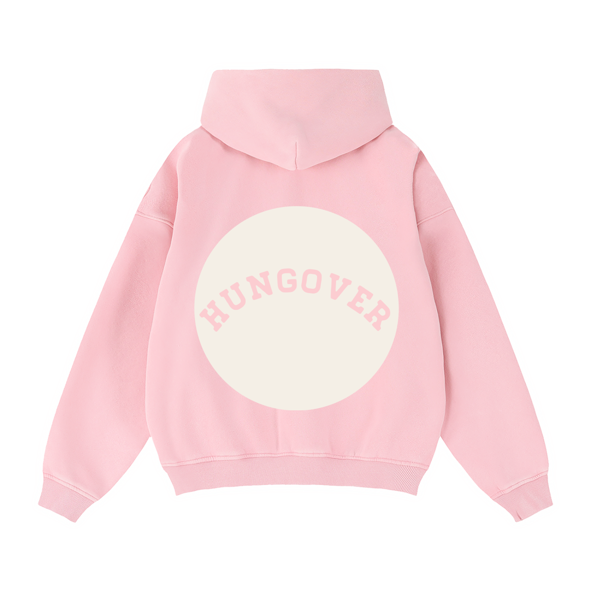 Zip-Through Boxy Fleece Hoodie - Back Logo