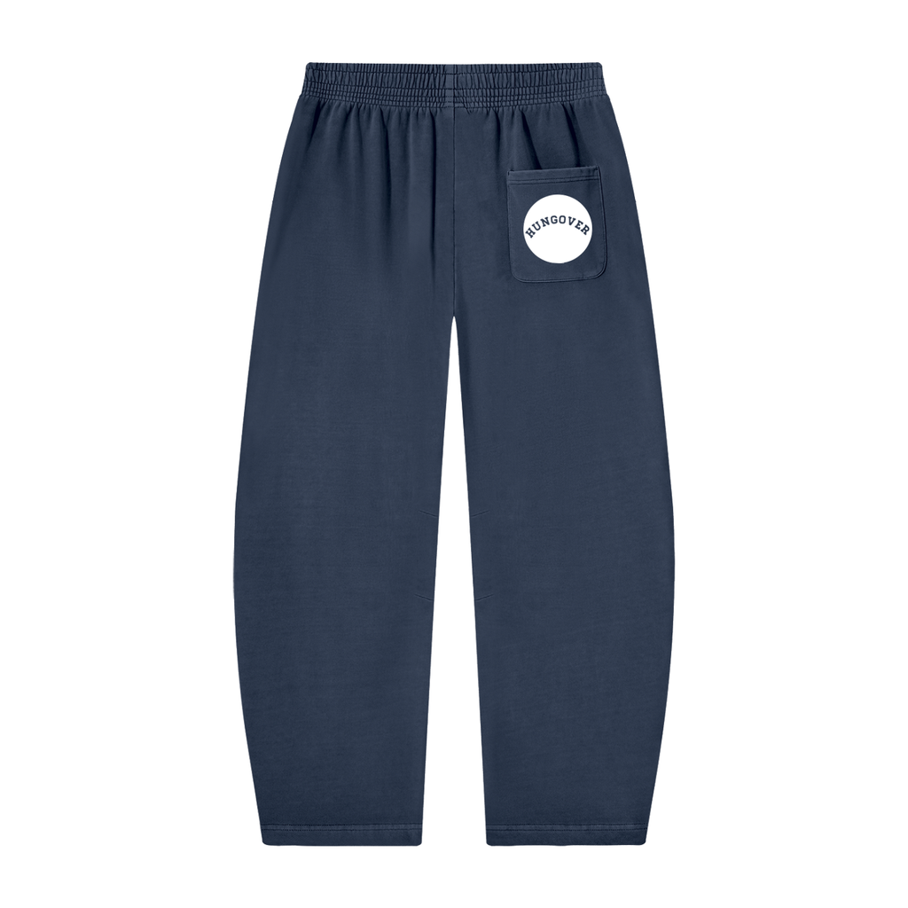 Vintage Washed Barrel Leg Sweatpants - Back Pocket Logo