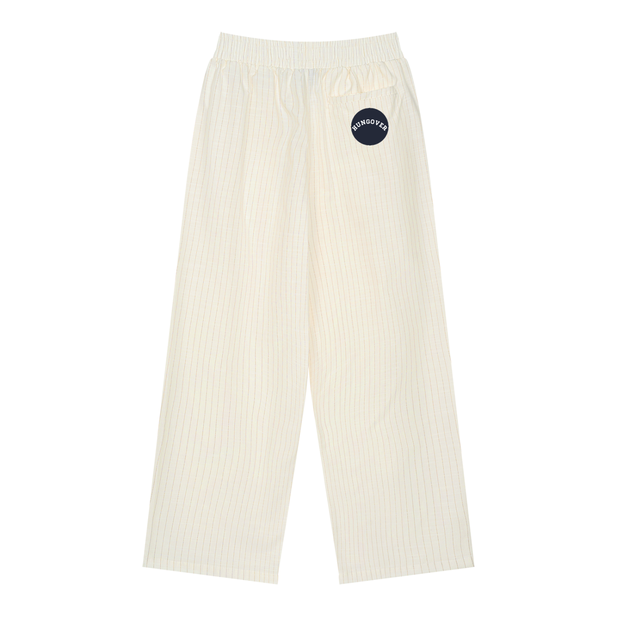 Unisex Striped Pleated Pants