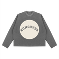 Unisex Vintage Wash Boxy Waffle Raw Edge T-Shirt - Front Logo
