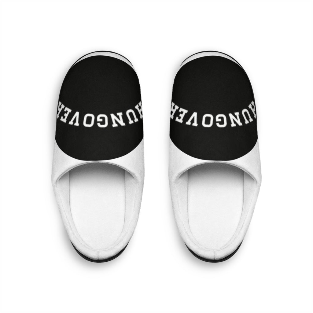 Men's 'HUNGOYEA' Black & White Indoor Slippers — Cozy Home Slide