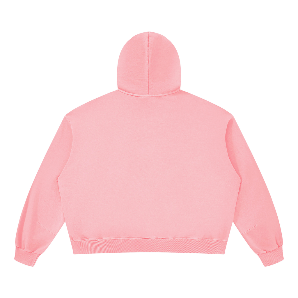 Boxy Vintage Washed Hoodie - Chest Logo