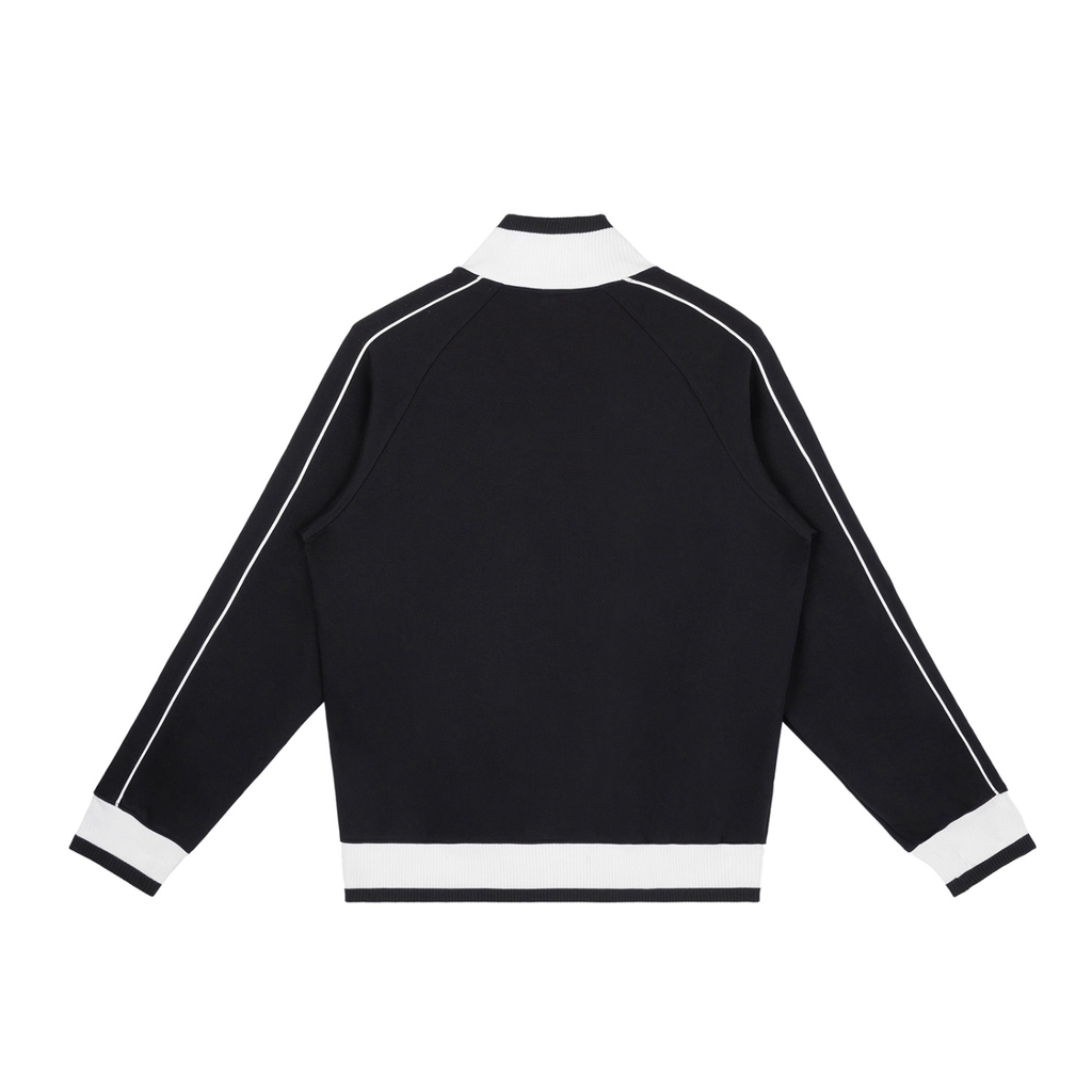 Color Block Raglan Sleeve Zip Track Jacket - Chest Logo