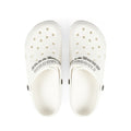 White EVA Foam Clogs with 'HUNGOUVER' Strap — Lightweight Slip-On Casual Shoes