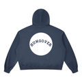 Boxy Vintage Washed Hoodie - Back Logo