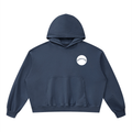Boxy Vintage Washed Hoodie - Chest Logo