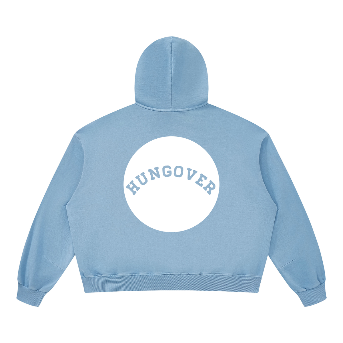 Boxy Vintage Washed Hoodie - Back Logo