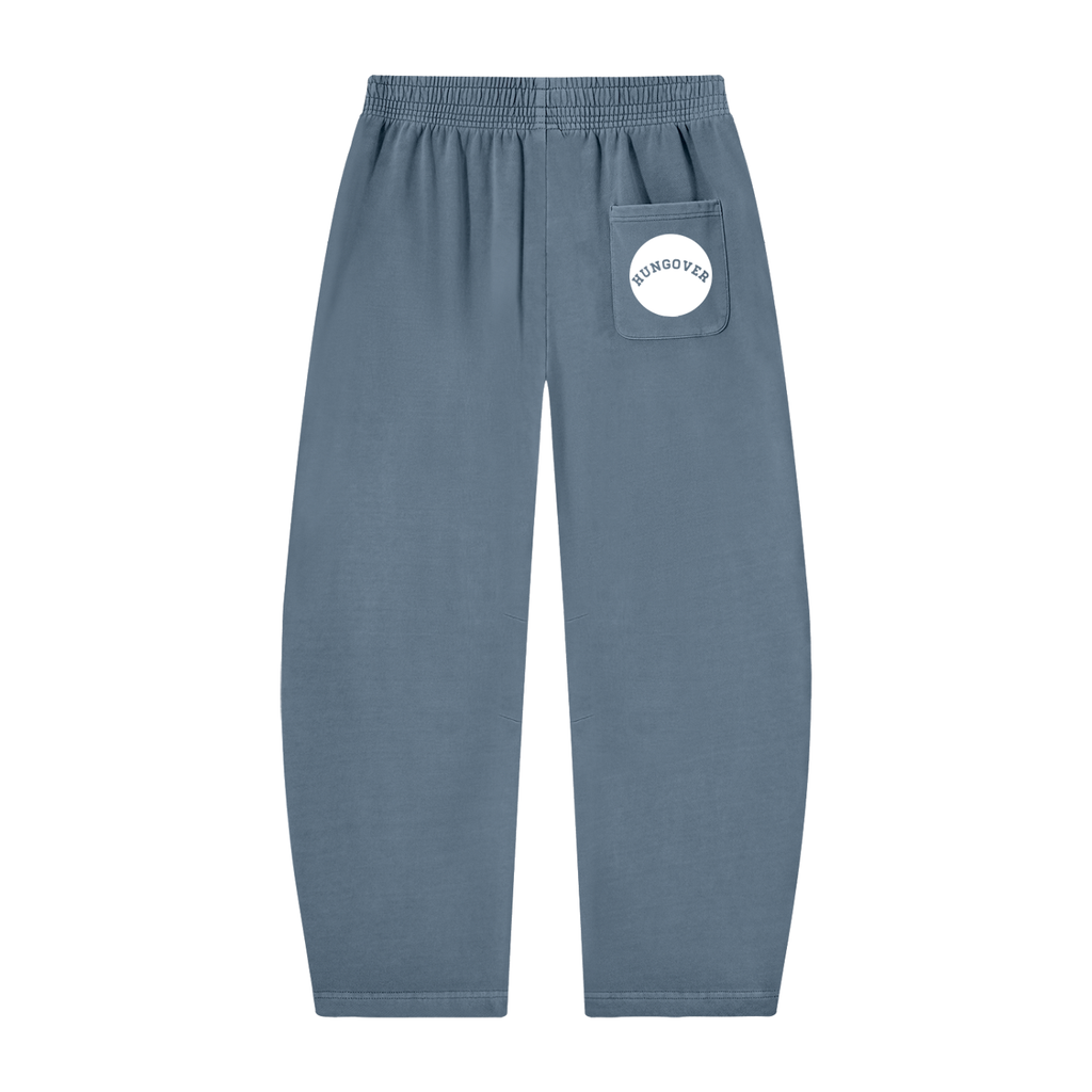 Vintage Washed Barrel Leg Sweatpants - Back Pocket Logo