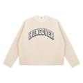 Unisex Vintage Wash Boxy Waffle Raw Edge T-Shirt - Front Logo
