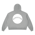 Boxy Vintage Washed Hoodie - Back Logo