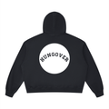Boxy Vintage Washed Hoodie - Back Logo