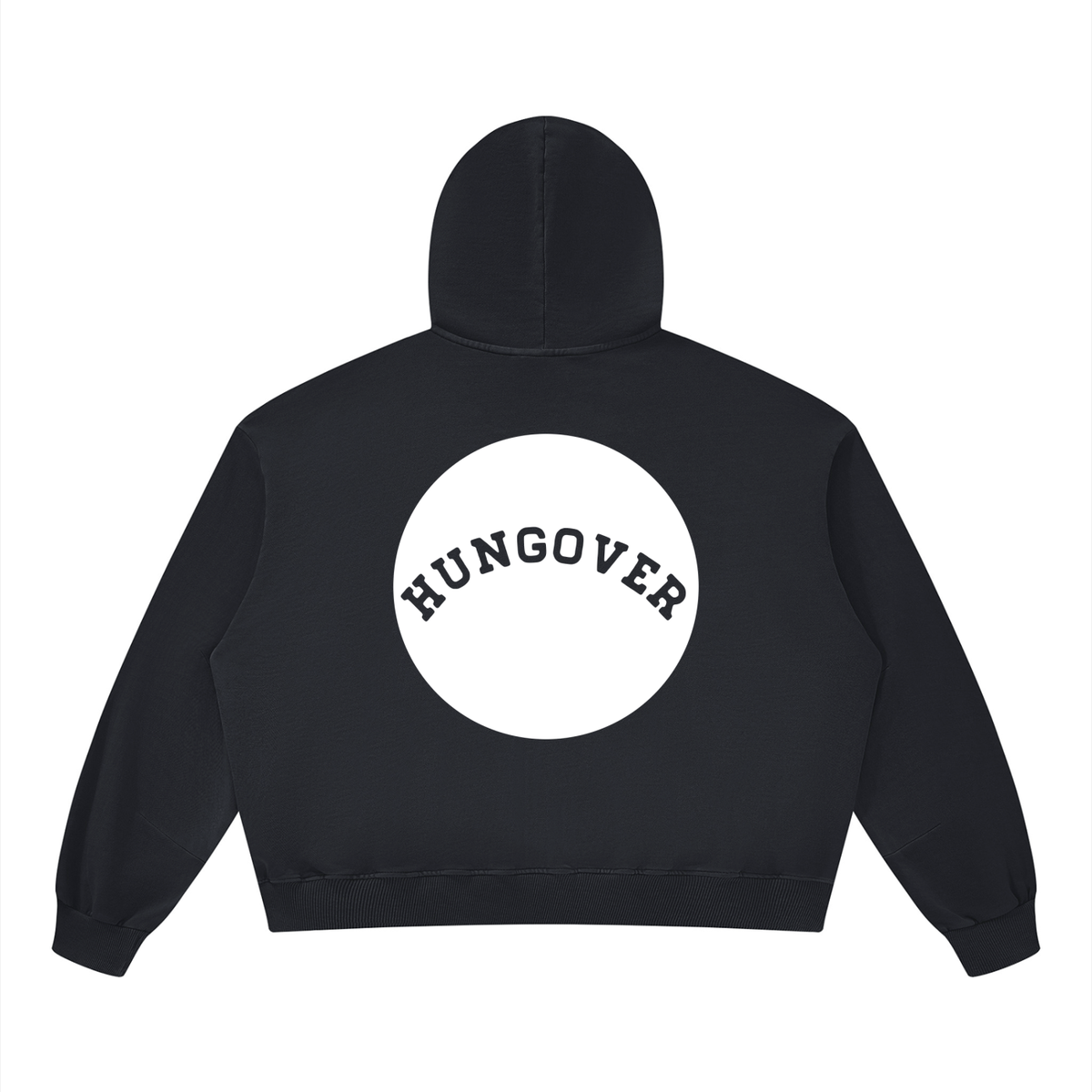 Boxy Vintage Washed Hoodie - Back Logo
