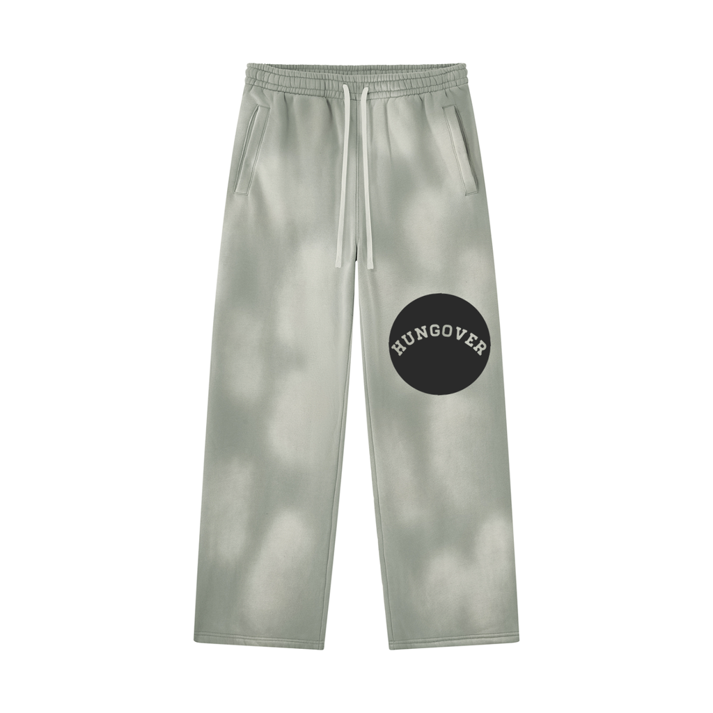 Sunfade Wide Leg Fleece Sweatpants - Thigh Logo