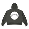 Boxy Vintage Washed Hoodie - Back Logo