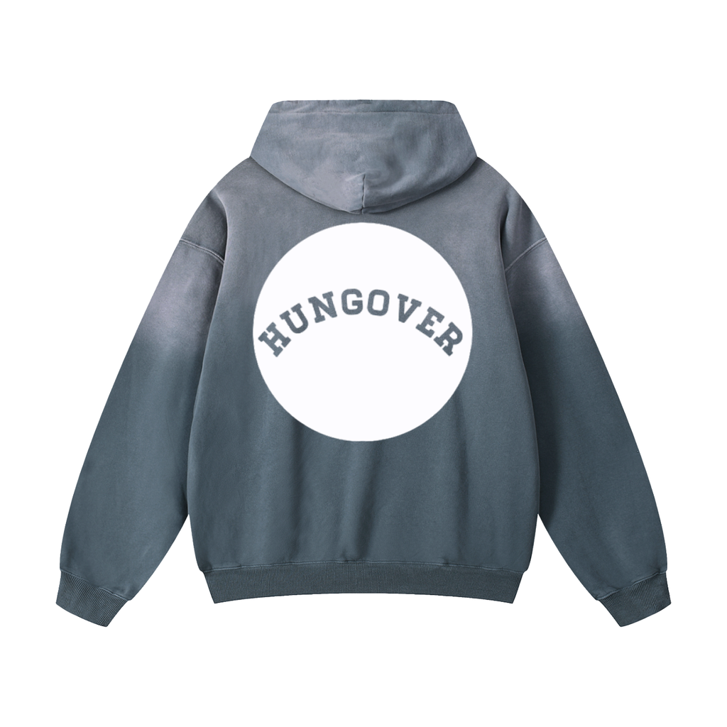 Heavyweight Sunfade Oversized Hoodie - Back Logo