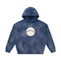 Sunfade Frayed Fleece Hoodie - Chest Logo
