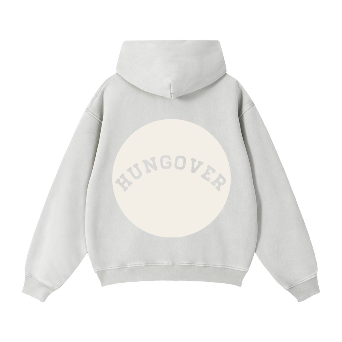 Zip-Through Boxy Fleece Hoodie - Back Logo