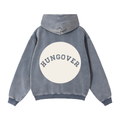Zip-Through Boxy Fleece Hoodie - Back Logo