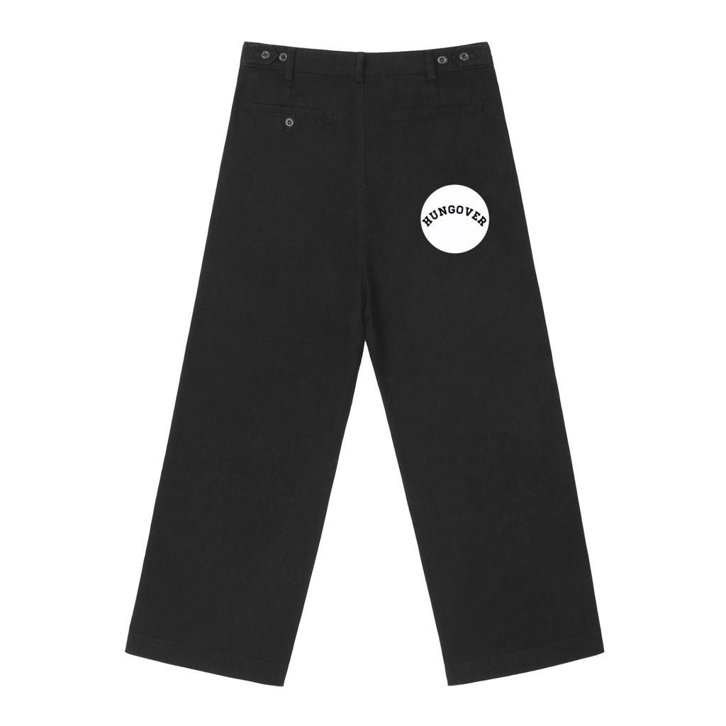 Adjustable Waist Straight-Leg Pants - Back Pocket Logo